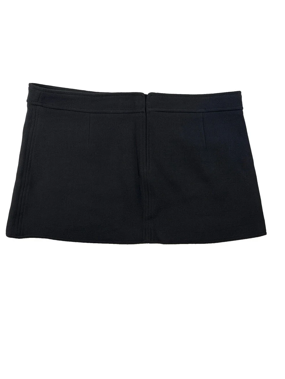 Zara Women Minimalist Tailored Mini Skirt black Size XL New With Tags